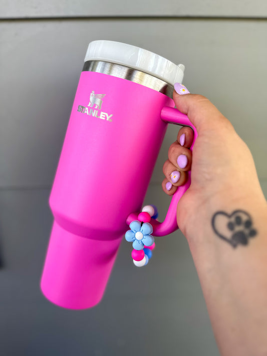 Blue Flower - Cup Charm