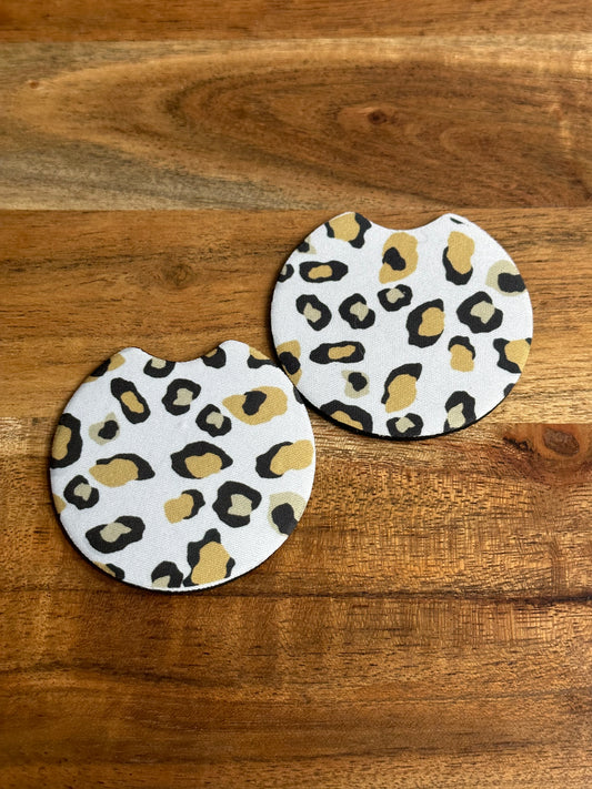 Cheetah Car Coaster Set